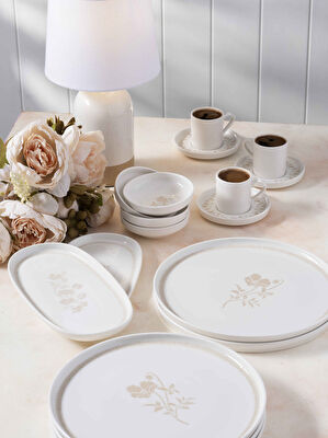 Pierre Cardin Edelore Porselen 14 Parça Kahvaltı Takımı