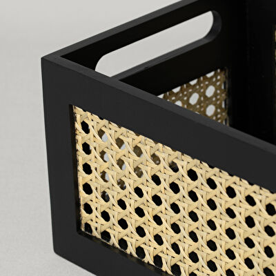 Linens Luther 25X16X12,3 cm Düzenleyici Sepet Siyah