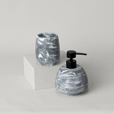 Linens Morio 11,1x14,1 cm Sıvı Sabunluk Gri