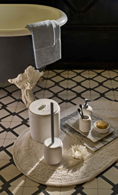 Linens Tessa 60x100 cm Banyo Paspası Ekru