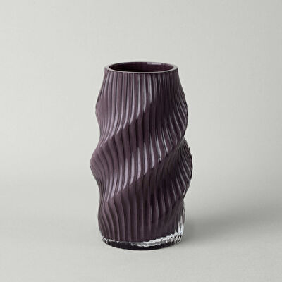 Linens Lenzy 13x13x23 cm Vazo Mürdüm