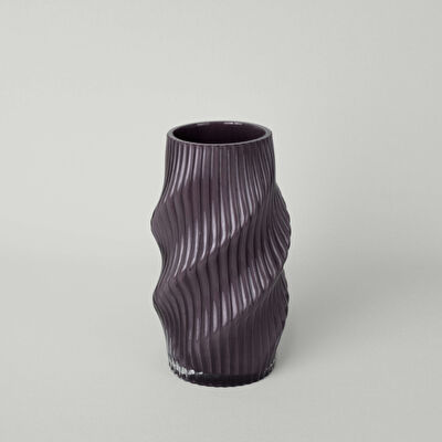 Linens Lenzy 13x13x23 cm Vazo Mürdüm