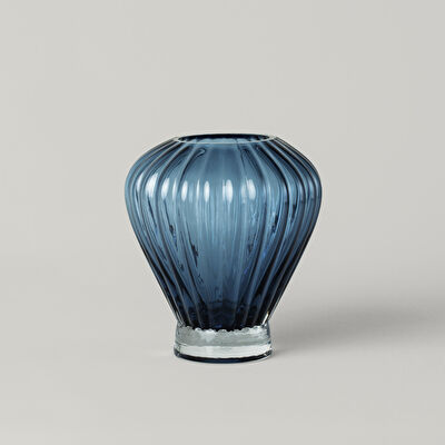 Linens Cielo 17x17x18 cm Vazo Mavi