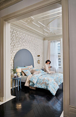 Linens Floral Vazo 20x21 cm Ekru Beyaz