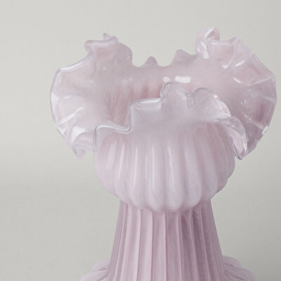 Linens Bonte 15x15x29 cm Vazo Pudra