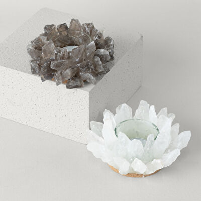 Linens Saut 10x10x5 cm Mumluk Beyaz