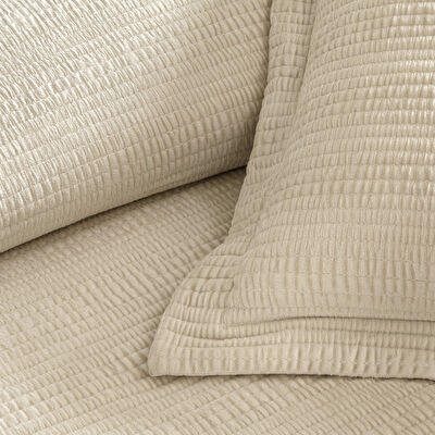 Linens Velona Çift Kişilik Yatak Örtüsü Seti Kum