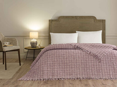 Linens Amorie Tek Kişilik Pembe Battaniye