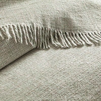 Linens Amorie Tek Kişilik Yeşil Battaniye