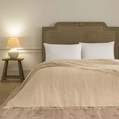 Linens Amorie Çift Kişilik Turuncu Battaniye
