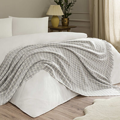 Linens Plumea Throw / Tv Battaniyesi Gri Tek Kişilik