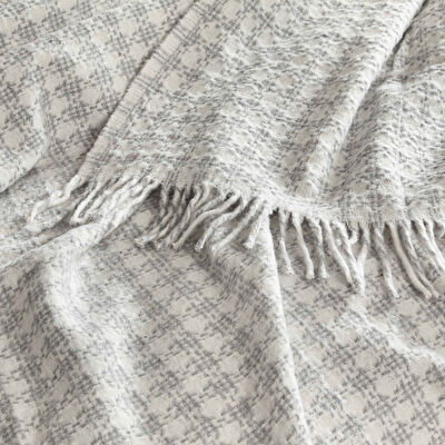 Linens Plumea Throw / Tv Battaniyesi Gri Tek Kişilik