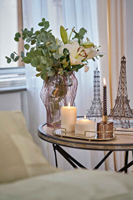 Linens Chic Mumluk 6x6x10 cm Amber