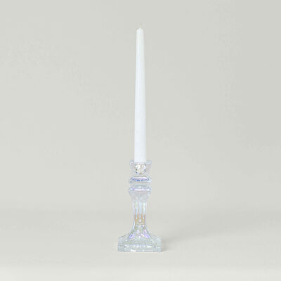 Linens Classy Şamdan 8x8x16 cm Şeffaf