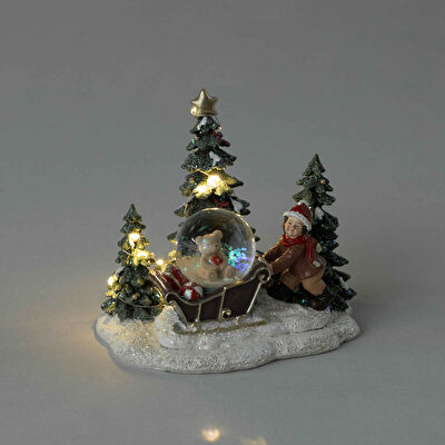 Linens Joy Kar Küresi Ledli Yılbaşı Dekor