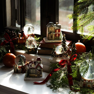 Linens Joy Kar Küresi Ledli Yılbaşı Dekor