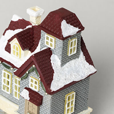 Linens Vintage House Ledli Dekor Gri