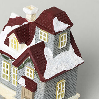 Linens Vintage House Ledli Dekor Gri