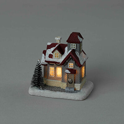 Linens Vintage House Ledli Dekor Gri