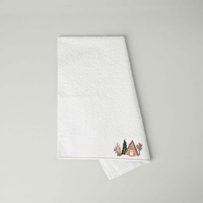 Linens Auren Pamuk 50x85 cm Yüz Havlusu Ekru (450 G/M²)