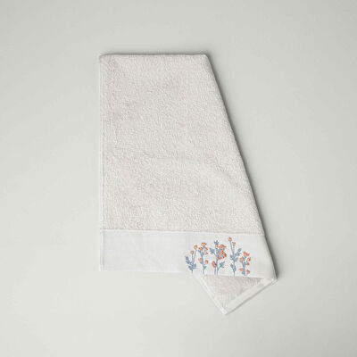 Linens Neris Pamuk 50x85 cm Yüz Havlusu Bej (450 G/M²)