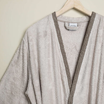 Linens Tesso Bambu M/L Bornoz Seti Stone