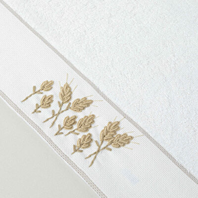 Linens Avena Bambu 50x85 cm Yüz Havlusu Ekru (450 G/M²)