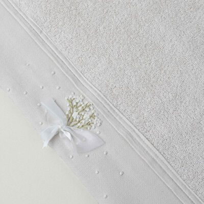 Linens Bouquet Pamuk 50x85 cm Yüz Havlusu Bej (450 G/M²)