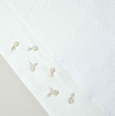 Linens Silvia Pamuk 50x85 cm Yüz Havlusu Beyaz (450 G/M²)