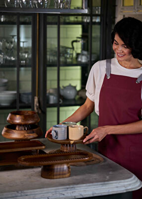 Linens Ringa Stoneware 250 ml Kupa Mavi