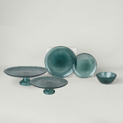 Linens Fine Servis Tabak 27 cm Yeşil