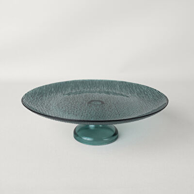 Linens Fine Ayaklı Servis 27 cm Yeşil