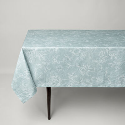 Linens Novel 150x250 cm Masa Örtüsü Mavi