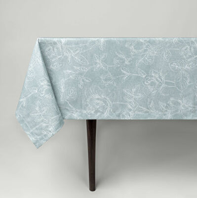 Linens Novel 150x250 cm Masa Örtüsü Mavi