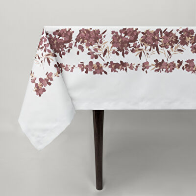 Linens Tale 150x250 cm Masa Örtüsü Mürdüm