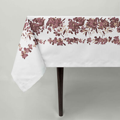 Linens Tale 150x250 cm Masa Örtüsü Mürdüm