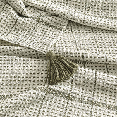 Linens Coze Throw / Tv Battaniyesi Yeşil Tek Kişilik