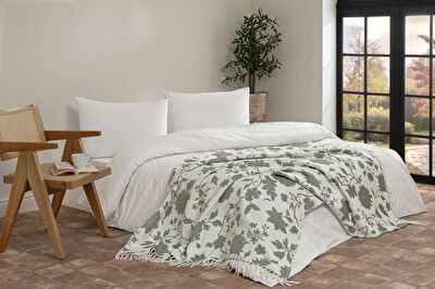 Linens Hotmia Throw / Tv Battaniyesi Yeşil Tek Kişilik