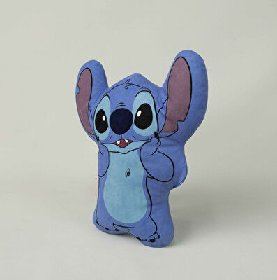 Lisanslı Disney Stitch Smile Polyester Şekilli Kırlent
