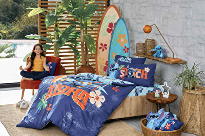 Lisanslı Disney Stitch Smile Polyester Şekilli Kırlent