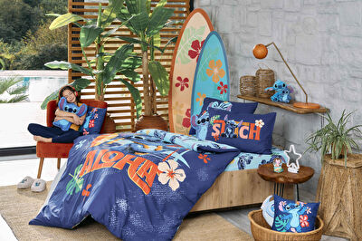 Lisanslı Disney Stitch Smile Polyester Şekilli Kırlent