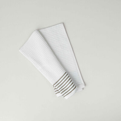 Linens Arrow 40x60 cm Kurulama Bezi Vizon-Beyaz