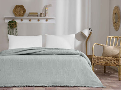 Linens Tencel Velure Pike Çift Kişilik Gri