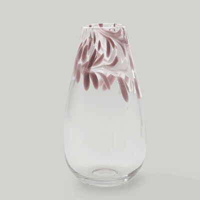 Linens Splashed Vazo 15X15X29 cm Pudra