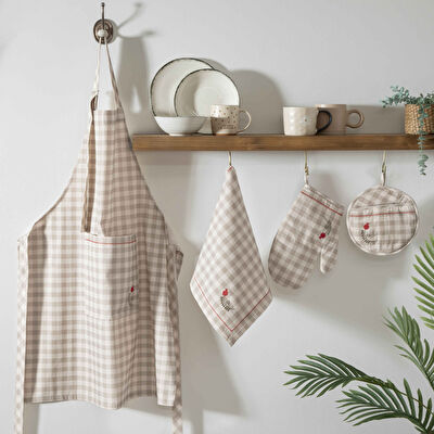 Linens Pomegranate Mutfak Önlüğü Bej