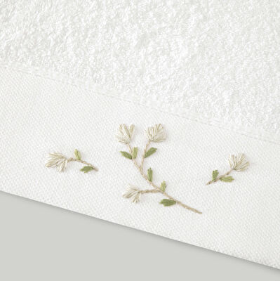 Linens Lunara Bambu 50x85 Cm Yüz Havlusu Beyaz