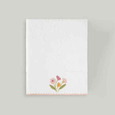 Linens Liana Bambu 50x85 cm Yüz Havlusu Beyaz (450 G/M²)