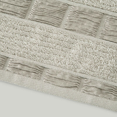 Linens Tera Pamuk 50x85 cm Yüz Havlusu Taş (450 G/M²)