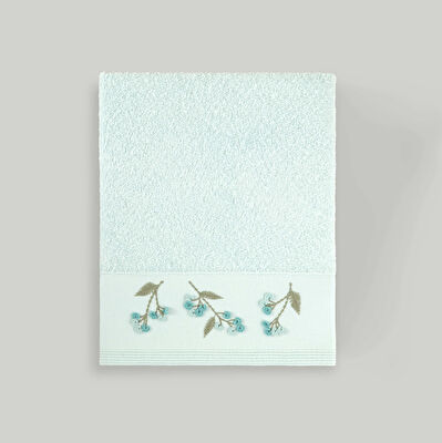 Linens Oline Pamuk 50x85 cm Yüz Havlusu Mint (450 G/M²)