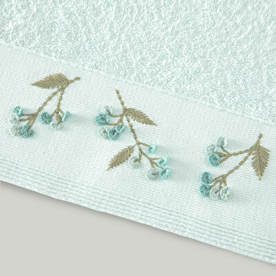 Linens Oline Pamuk 50x85 cm Yüz Havlusu Mint (450 G/M²)